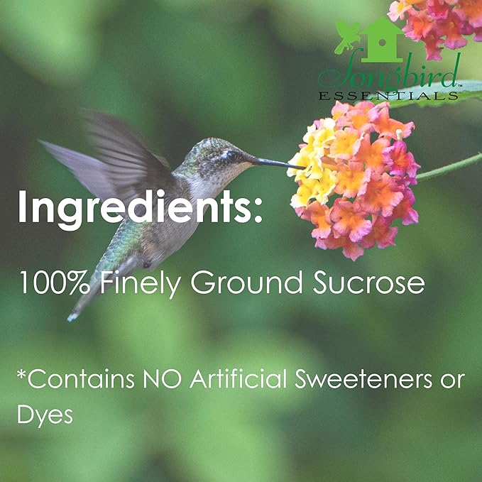 Songbird Essentials Clear Nectar Mix - 8 Ounce Dry Concentrate Makes 48 Ounces - No Boil, All Natural, No Dyes or Sweeteners - Made in USA - Attracts Orioles & Hummingbirds [Pack of 3]