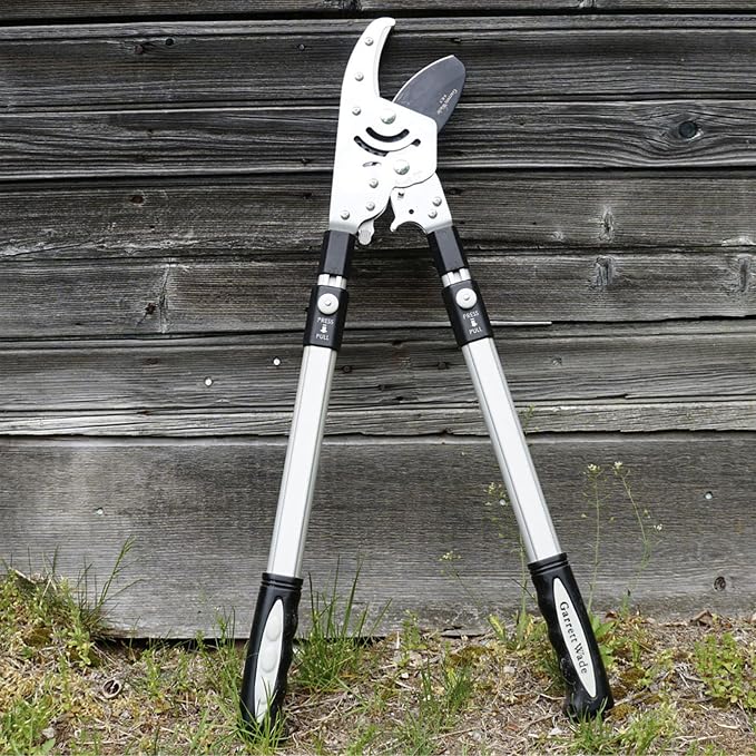 Tree Trimmer Loppers - Double Ratcheting Anvil Lopper - Extendable 26" - 40" Long Handles - Loppers for Tree Trimming Heavy Duty by Kings County Tools