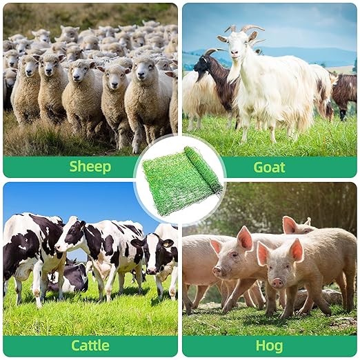Electric Fence Netting, 42.5" H x 164' L, Portable Livestock Nets Mesh for Hog, Dogs, Deer, Goats, Larger Animals Electric Fencing for Backyards, Homesteaders, Farms, Ranches, Gardens