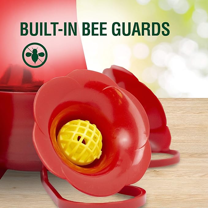Perky-Pet Red Hummingbird Feeder - Pinch Waist Design for Easy Feeding - Humming Bird Feeder for Outdoors - 403CO - 8 oz Capacity (Pack of 6)