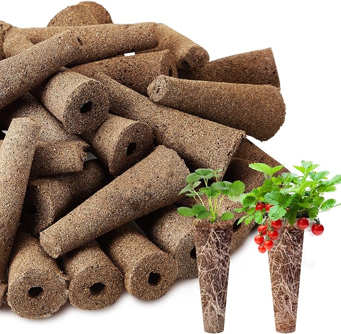Chumia 200 Pcs Hydroponics Grow Sponges Replacement Root Growth Sponges Pods Kit for Indoor Hydroponic Garden Patio Lawn Plant Growth System Seed Starter