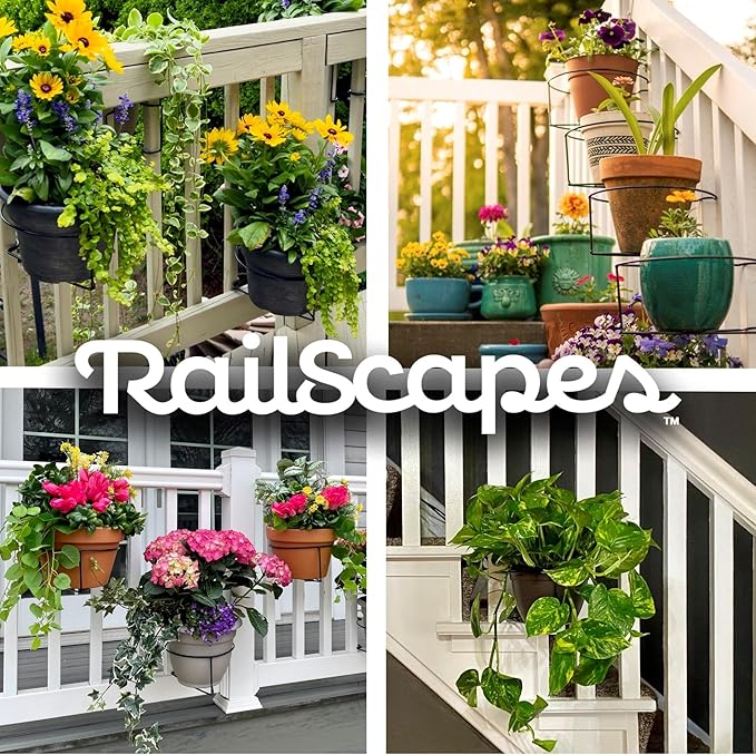 RailScapes Floating Railing Plant Clip for 1.25” - 1.5” Thick Spindle