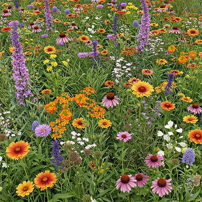 Ferry-Morse Wildflower Seeds - Pollinator & Butterfly Mix, Non-GMO, Native Pollinator Mix - 1 lb