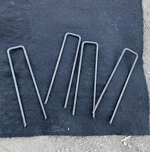Sandbaggy 6 inch Landscape Sod Staples (8 Gauge Steel) | Great for Hard & Rocky Soil | 40% Thicker Than Standard 11 Gauge | Trusted by Farmers & Contractors Across USA (100 Staples)
