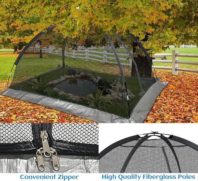 Crop Cages for Garden 17X13X7FT - Reusable Mesh Plant Cover for Outdoor Raised Garden Bed Protection Sun Shade & Bird Netting for Fruits/Vegetables and Bushes