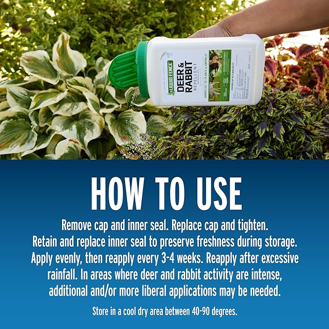 Liquid Fence Deer And Rabbit Repellent Granular 5 Pounds, Harmless To Plants And Animals