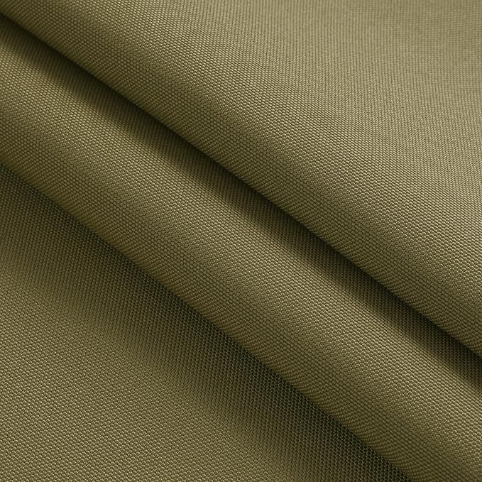 Thickened Waterproof Canvas Fabric by The Yard, 1200D 58" W Outdoor Upholstery Material Heavy Duty Fabric Water Resistant Sewing Material for Chair Patio Cushion Purse Bag, 5 Yard Khaki