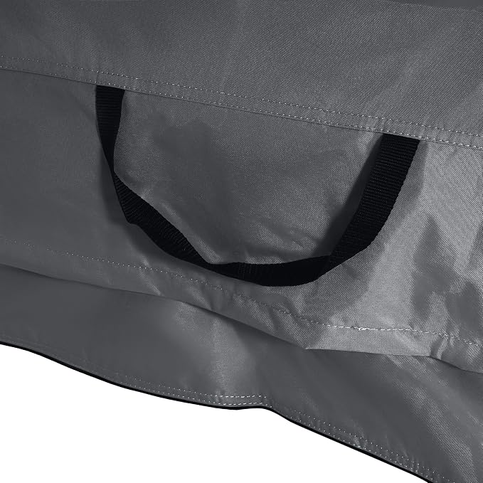 Christopher Knight Home Rowly Patio Chaise Lounge Chair Cover, Water-Resistant Outdoor Chaise Lounge Cover, Fabric Patio Furniture Cover, UV-Resistant Outdoor Lounger Cover, Dark Gray