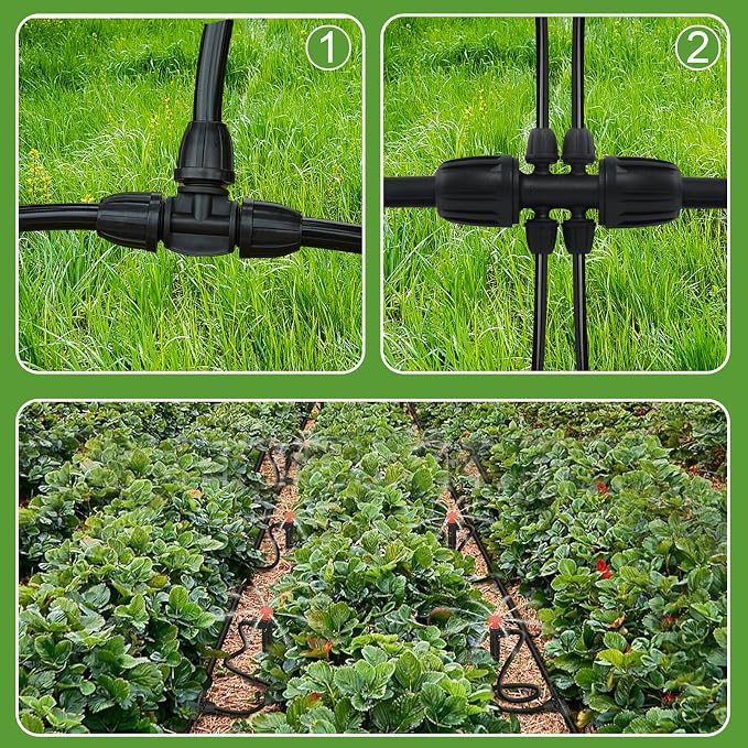 1/2 Inch Drip Irrigation Tubing-49.2Ft/15M Main Tubing Hose for Garden Irrigation System Kit, Plant Watering Irrigation Line Tubing
