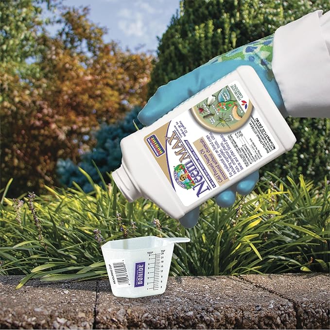 Bonide Captain Jack's Neem Max, 8 oz Concentrated Cold Pressed Neem Oil, Multi-Purpose Insecticide, Fungicide, Miticide and Nematicide for Organic Gardening