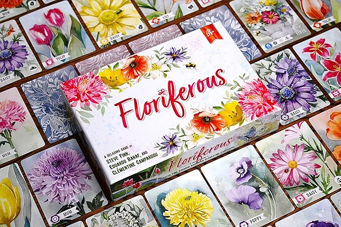 Floriferous Card Game - A Relaxing Garden Game of Arranging Flowers by Pencil First Games for 1-4 Players