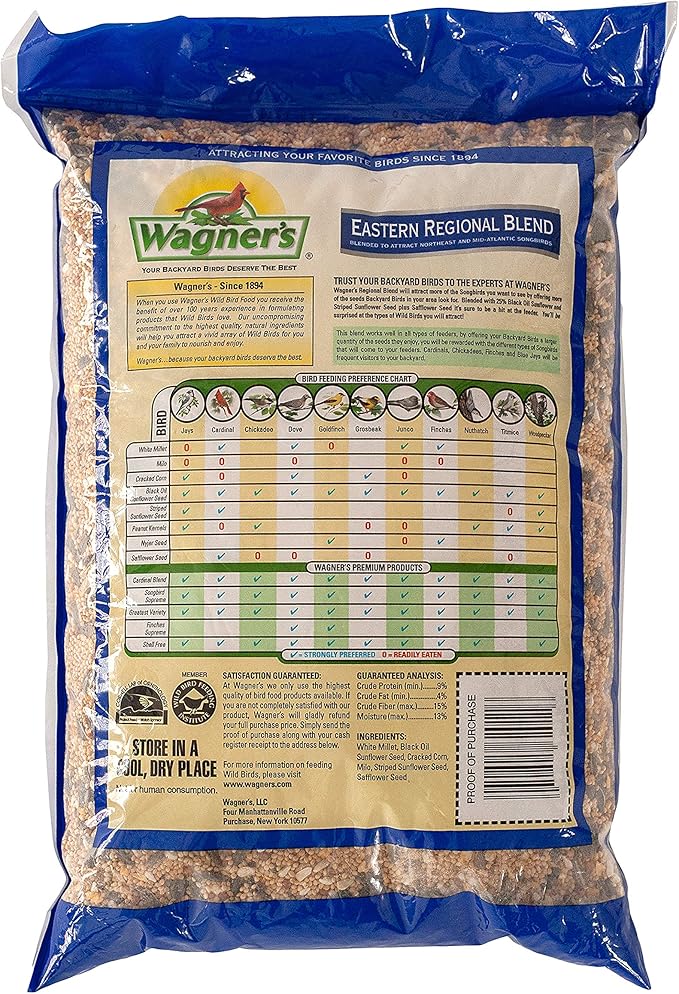 Wagner's 62011 Eastern Regional Blend Wild Bird Food, 8-Pound Bag (Pack of 2)