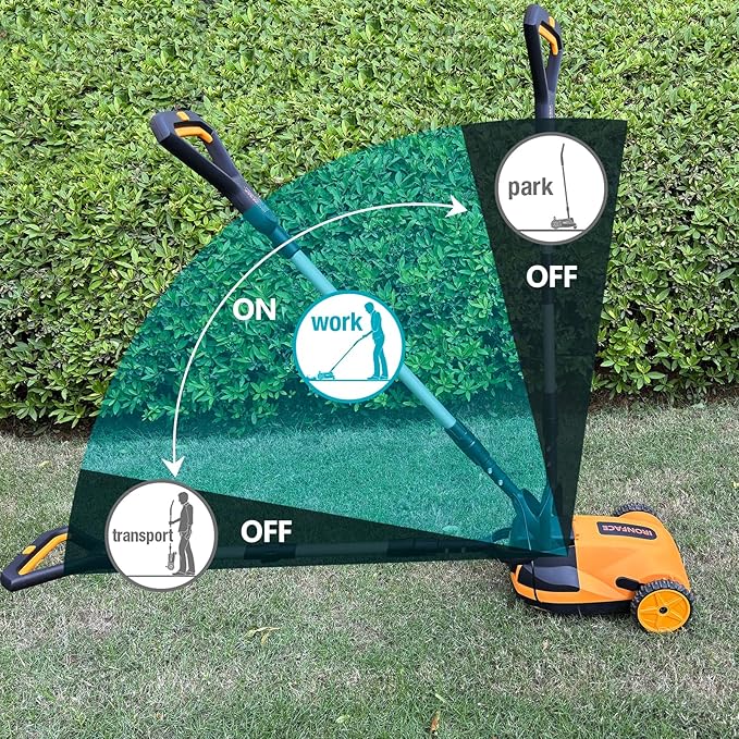 IRONFACE Cordless Walk-Behind Lawn Mower Compatible with Dewalt 20v Battery Platform(DCB205 DCB206 DCB204 DCB207...) 20V Electric Lawn Mowers for Garden, Yard and Farm, (Tool Only, No Battery)