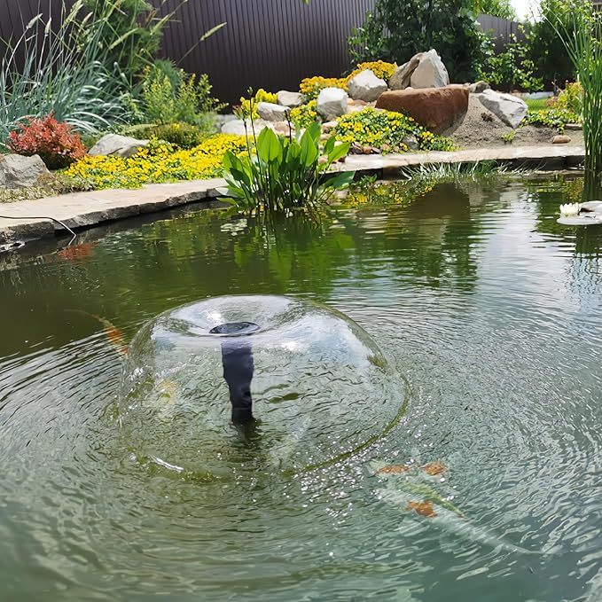 Biling 5.5W Solar Fountain for Bird Bath, DIY Solar Water Pump with 3000mAh Battery Backup Work All Day, 5ft Tubing 5 Nozzles for BirdBath, Small Pond, Fish Tank