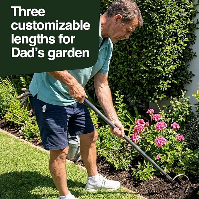 Weed Puller 3-in-1, Three Lengths (24"/40"/57"), Heavy-Duty Garden Hand Tool for Weeding, Digging & Soil Loosening | Stainless Steel Blade, Ergonomic Grip