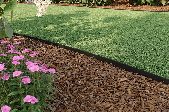 EasyFlex 4-Inch Composite Landscape Edging Kit, 40-Foot, Black