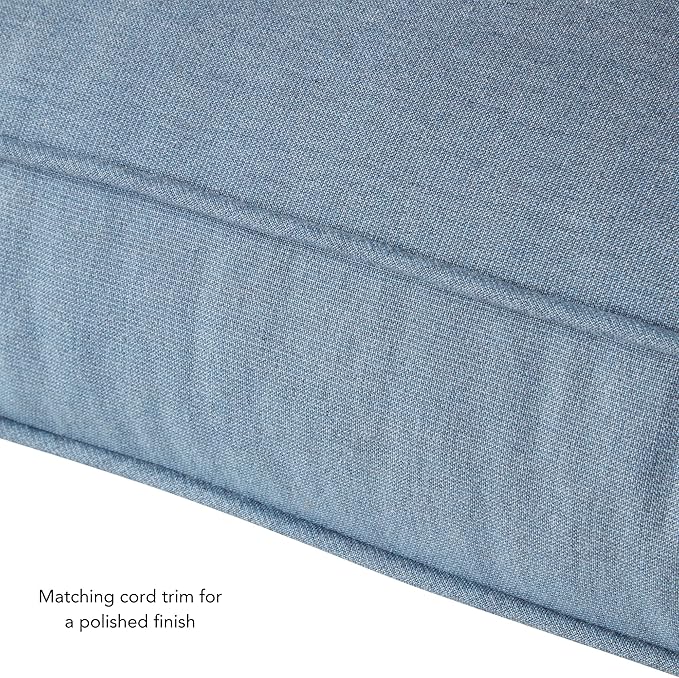 Outdoor 2-Piece Sunbrella Premium Deep Seat Cushion Set, Spectrum Denim