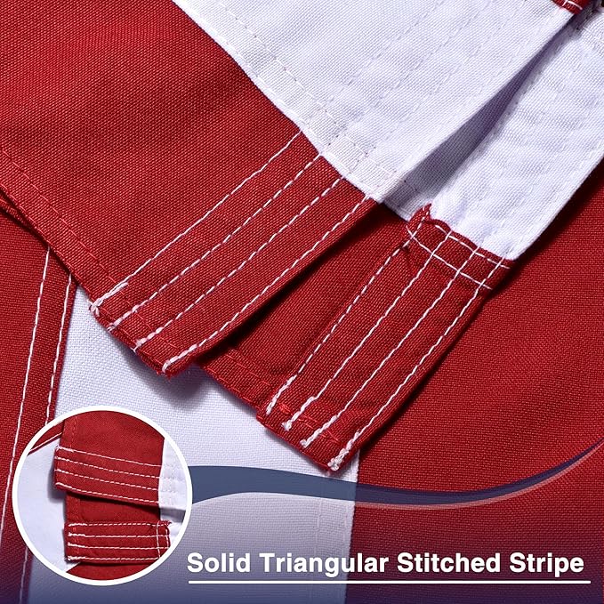 American Flag for Outside 4x6 FT, Deluxe Heavy Duty Spun Polyster, TearProof and Waterproof Super Tough Series, All Weather High Wind USA US Flag with Embroidered Stars, Sewn Stripes, Brass Grommets