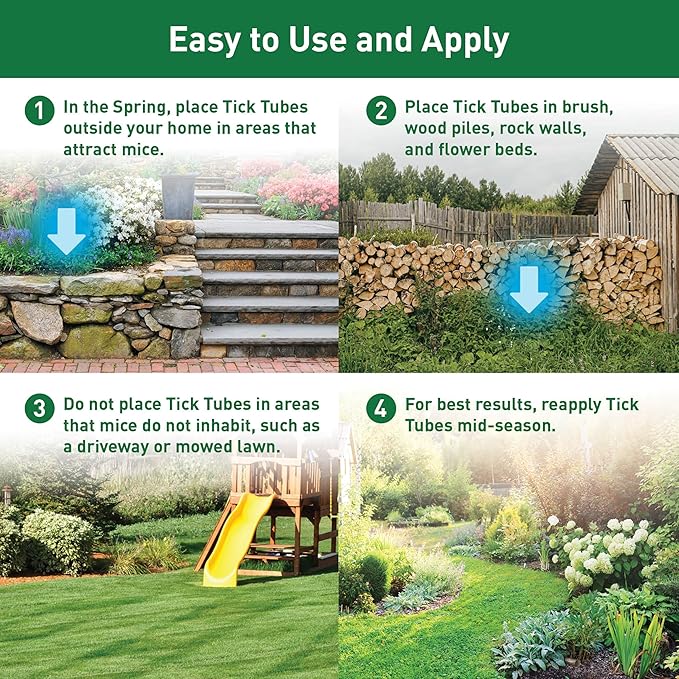 Thermacell Tick Control Tubes for Yards; Protects 1/4 Acre from Ticks; No Spray, No Granules, No Mess; Environmentally Friendly Alternative to Tick Spray & Tick Repellent