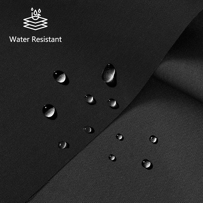Waterproof Canvas Fabric by The Yard, 58inch 600D Upholstery Fabric Polyester Material Outdoor Water Resistant Material for Sewing Chair Patio Cushion Bag Sofa Seat Repair, 5 Yard Black