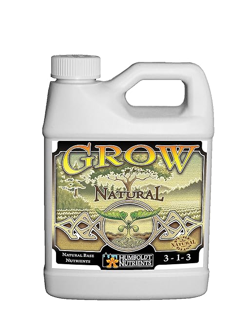 Humboldt Nutrients Grow Natural, Plant Nutrient Solution, 3-1-3 NPK Formula with Calcium, Natural Fertilizer