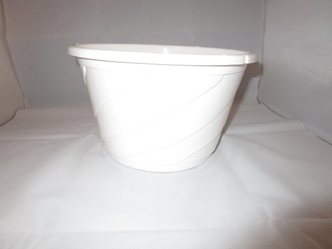 10" Diameter Contempo Swirl Hanging Basket, Green or White (25, White)