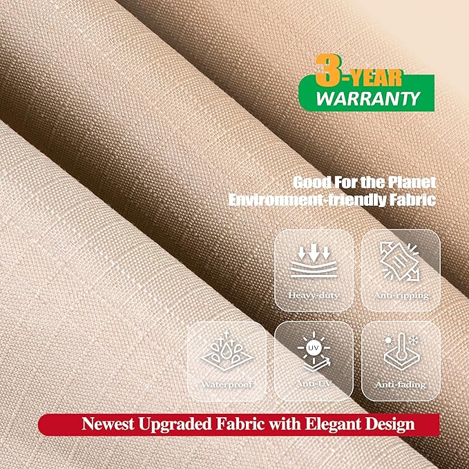 F&J Outdoors Waterproof UV Resistant Heavy Duty 2 Seater Deep Patio Loveseat Covers, 62" W x 39" D x 36" H