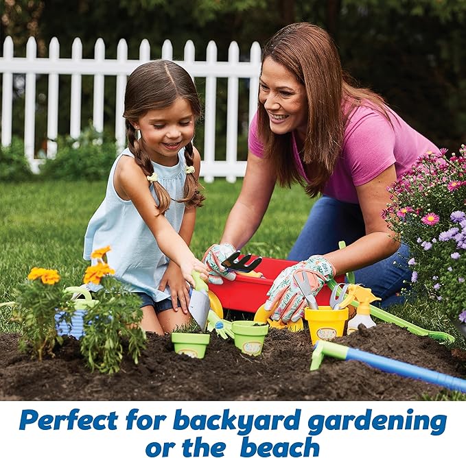 Kidoozie My First Gardening Set - Sprout Green Thumbs with This Pretend Play Playset - Indoor and Outdoor Fun for Ages 3+