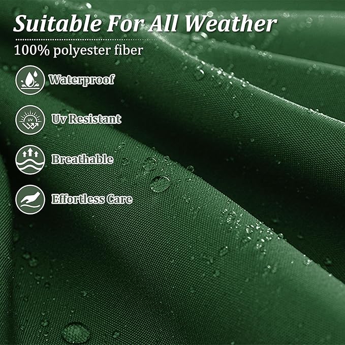 8p Outdoor Cushion Slipcovers Outdoor Patio Cushions Covers Replacement Waterproof with Zipper for 3-Seat Rattan Sofa Patio Furniture Cushion Covers, Covers Only