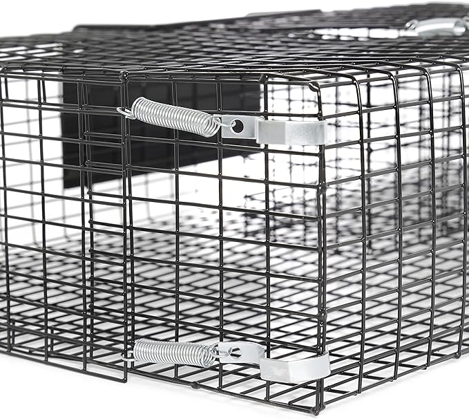 Rugged Ranch 4‑Pack Ratinator Multi‑Catch Rat Trap, Wire Cage, 26.5"x16.5"x6" Each - Live Catch‑and‑Release, 2‑Door Humane Rodent Control, No‑Poison Outdoor Use
