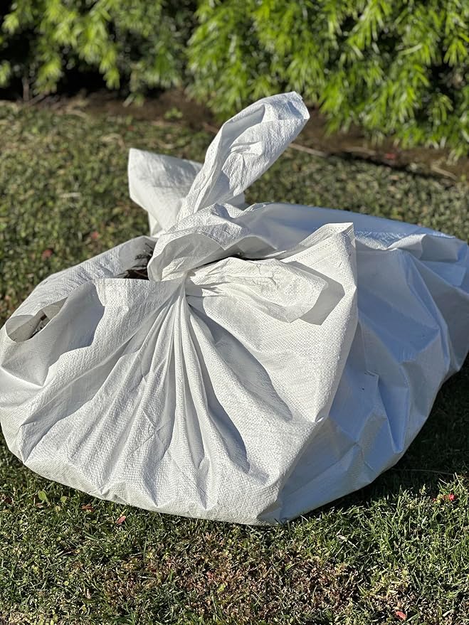 AK TRADING CO. 80 Inch x 80 Inch White Plastic Poly Sheets - Heavy-Duty Landscaping and Gardening Tarp for Easy Cleanup (3)