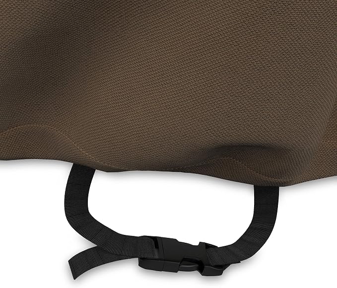 Amazon Basics 3-Seater Outdoor Couch and Patio Furniture Cover, Waterproof Lounge Sofa Cover, UV Resistant, Click-Close Straps, 78" x 38" x 29", Beige/Tan