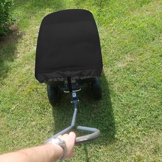 Collapsible Wagon Cover for Gorilla Carts Poly Garden Dump Cart, Outdoor Garden Wagon Cart Cover, Waterproof Dustproof UV Resistant Wagon Rain Covers Perfect for Lawn, Barn and Farm