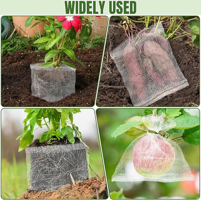 8 PCS 10 Gallon Root Guard Gopher Proof Wire Baskets, Stainless Steel Gophers Moles Voles Proof Mesh Baskets, Underground Cages for Protecting Plant Roots, Trees, Flowers, Crops, Tubers