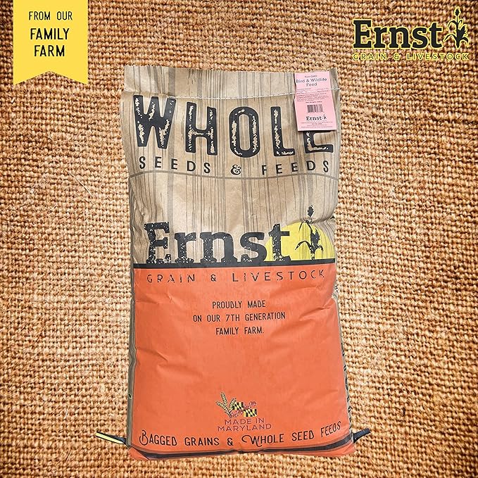 Ernst Grain & Livestock's Bird and Wildlife Feed – Perfect for Birds, Ducks, Squirrels, Turkeys, Rabbits, Geese, and Deer – Non-GMO Wild Animal & Bird Feed for Outside Feeders (46 Pound)