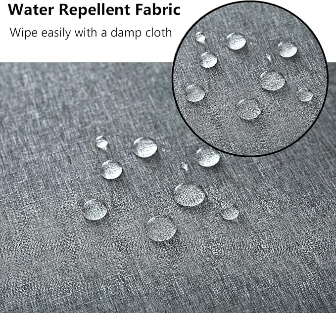 Patio Seat Cushion Covers,Washable Slip Covers Replacement,Waterproof Outdoor Furniture Chair Cushion Pillow Seat Cover for Couch,Garden,Sofa,Gray,22"×22"×4"(4 Covers Only)