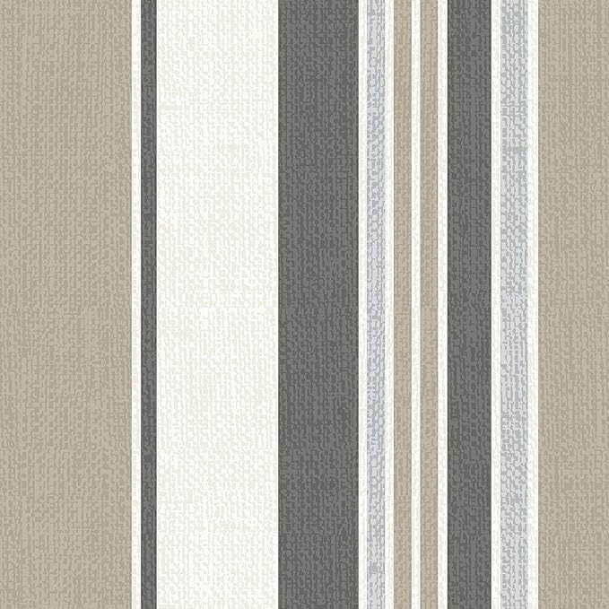 Arden earthFIBER Outdoor Foam Deep Seat Cushion Set, 24x24, Premium High-Density Foam, Never Flattens, Weather-Proof for Patio Chair Sofa Couch, Taupe Grey Boardwalk Stripe