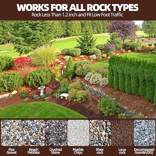 Rock Glue, 1Gallon Mulch Glue for Landscaping with Sprayer, 99% Ultra Stick Pea Gravel Stabilizer Landscape, Non-Toxic Rapid-Dry Landscape Binder, Dries-Clear Gravel Binder for Pebble Garden