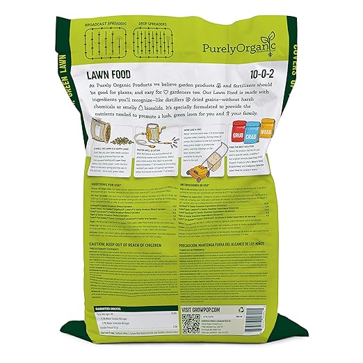Purely Organic Products Lawn Food 10-0-2, 15 LB (Covers 3,000 Square Feet)