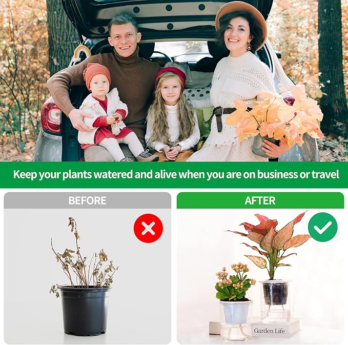 ORIMERC 300 feet 1/4 inch Self Watering Capillary Wick Cord Vacation Plant Sitter DIY Hydroponic Wicking Rope Seeds Start Planter Pot Automatic Potted Flower Passive Lazy Waterer String System Device