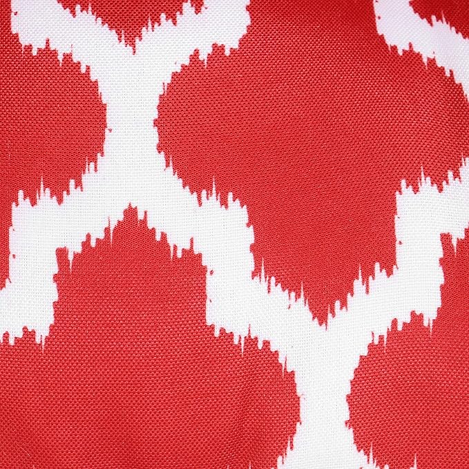 Sweet Home Collection Patio Cushions Outdoor Chair Pads Premium Comfortable Thick Fiber Fill Tufted 19" x 19" Seat Cover, 2 Count (Pack of 1), Tessa Red 4