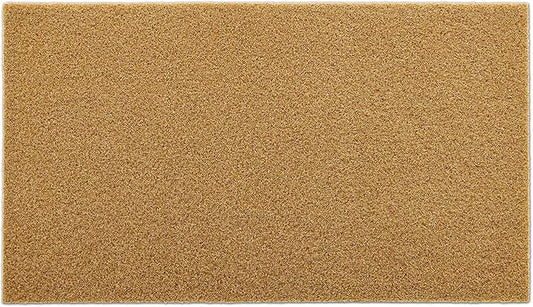 OLANLY Front Door Mat, Low Profile Doormat, Stain and Fade Resistant, Easy to Clean, for Indoor and Outdoor Entrances, Patio Porch or Entryway, Brown (30x17 Inch, Plain Brown)