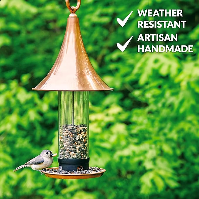 Good Directions T03P Castella Bird Feeder, Polished Copper