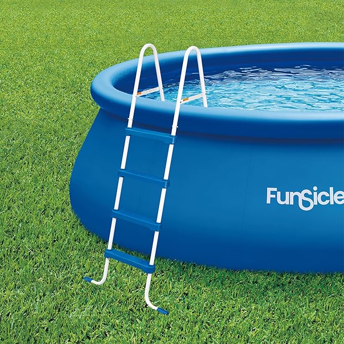 Funsicle 52" SureStep Pool Ladder, for Above Ground Swimming Pools, Blue & White