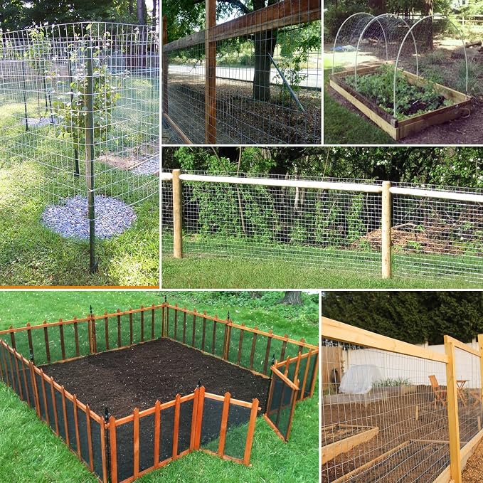 Gartist 1/2inch 16"x50' Chicken Wire Fencing Roll, Galvanized Hardware Cloth, 19Ga Hot-Dip Welded Preventing Snakes, Raccoons and Foxes