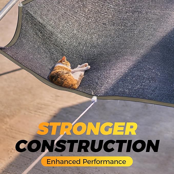 JOJOLEE 40% Sun Shade Cloth, 3x6FT Shade Net Mesh Tarp with Grommets, Black Sunblock Cover for Outdoor Patio Plants, Pergola, Greenhouse, Chicken Coop, Backyard, Balcony
