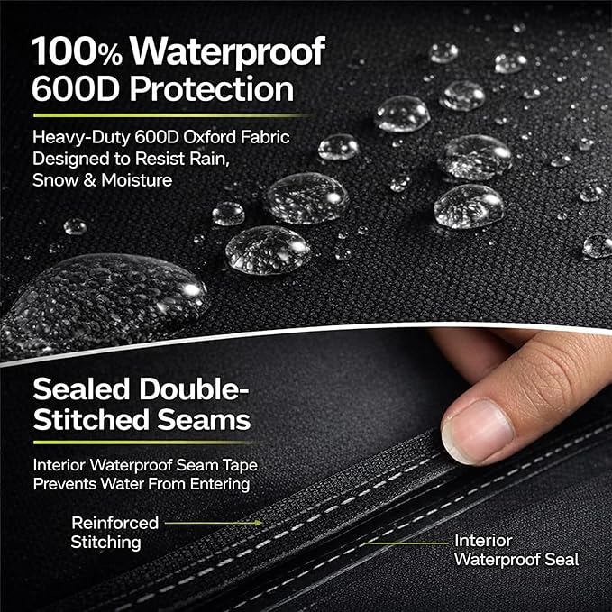 Lime Grill Cover - 58 Inch Heavy Duty BBQ Grill Cover for Outdoor Grill, Waterproof, UV, Fade & Tear Resistant, Gas Grill Cover for Weber Charbroil Genesis Nexgrill and More