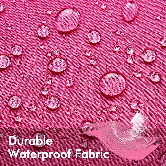 MIULEE Pack of 2 Outdoor Waterproof Throw Pillow Covers Decorative Outdoor Pillowcases Piping Edge Water Resistant Cushion Covers for Patio Garden Couch Chair Tent Balcony, 18x18 Inch Hot Pink
