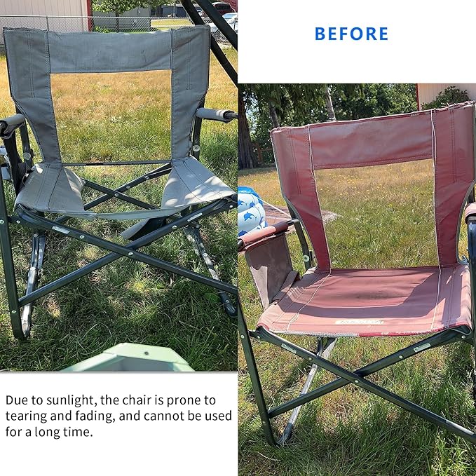 ANartcle Rocking Chair Covers for GCI Outdoor 37072 Chair,Freestyle Rocker Cover,Waterproof Heavy Duty Outdoor Camping Chair Covers, (26 W x 27 D x 34 H inches) Black.