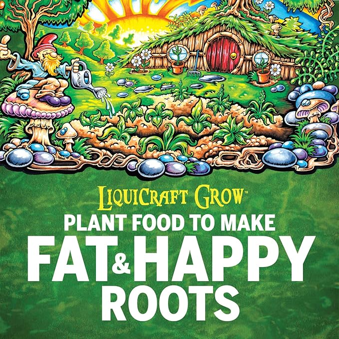 Mother Earth Products Mother Earth LiquiCraft Grow 4-3-3 Liquid Plant Fertilizer for Vegetative Plants, Flowers and Tomatoes, Quart